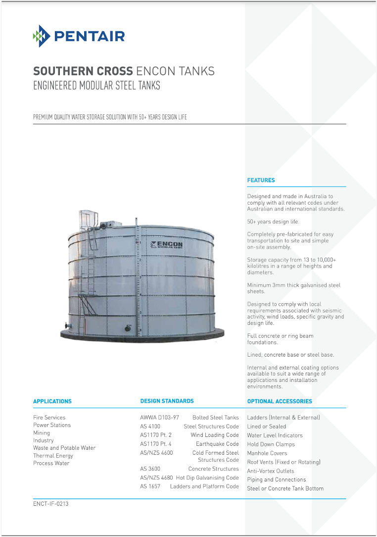 SOUTHERN CROSS PUMPS Encon Tank