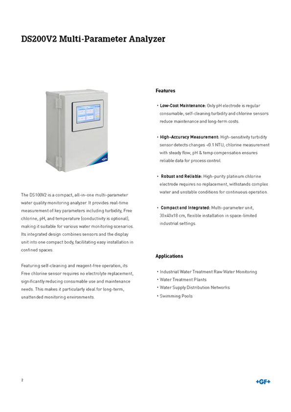 Multi-parameter Water Monitoring Solution DS100V2-01